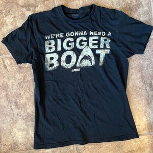 Jaws Black Graphic T-Shirt